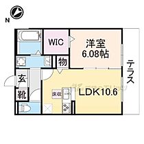 滋賀県栗東市綣５丁目（賃貸アパート1LDK・1階・43.41㎡） その2