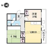 滋賀県甲賀市水口町梅が丘（賃貸マンション2LDK・4階・51.25㎡） その2