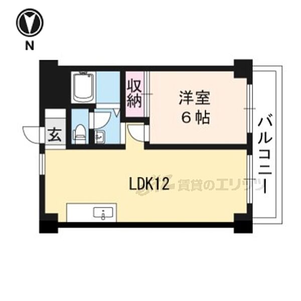 第16洛西ハイツ瀬田 516｜滋賀県大津市大将軍１丁目(賃貸マンション1LDK・5階・38.88㎡)の写真 その2