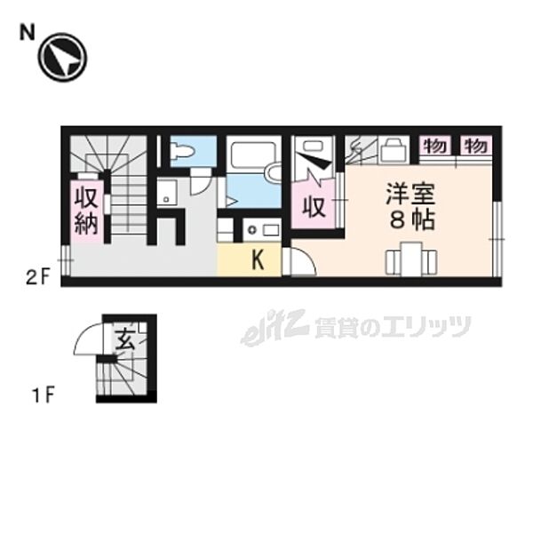 レオパレスマウンテン2 203｜滋賀県犬上郡豊郷町大字安食西(賃貸アパート1K・2階・28.02㎡)の写真 その2