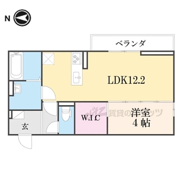 メゾンクレール瀬田北 203｜滋賀県大津市大萱６丁目(賃貸アパート1LDK・2階・41.86㎡)の写真 その2