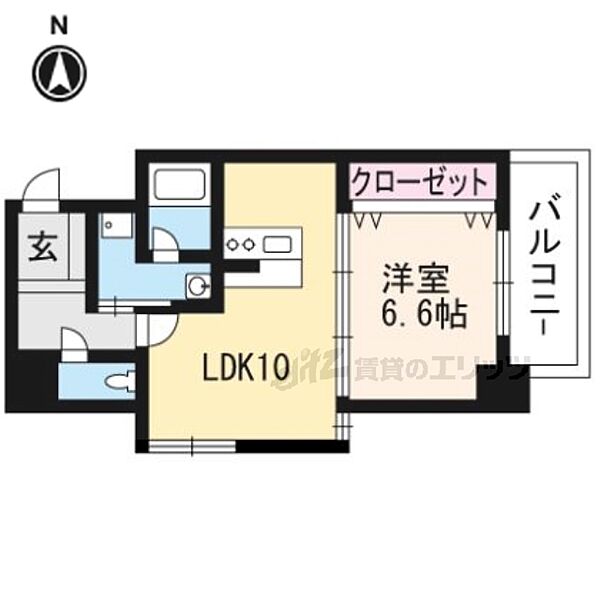 高栄京町マンション 604｜滋賀県大津市京町１丁目(賃貸マンション1LDK・6階・40.05㎡)の写真 その2