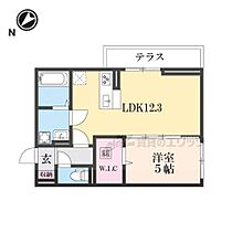 滋賀県大津市一里山５丁目（賃貸アパート1LDK・1階・42.79㎡） その2