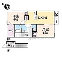 滋賀県彦根市松原町（賃貸アパート2LDK・2階・61.59㎡） その2