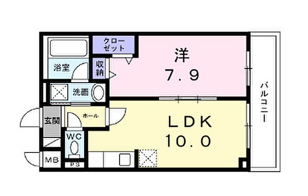 東京都足立区扇2丁目(賃貸マンション1LDK・3階・42.56㎡)の写真 その2