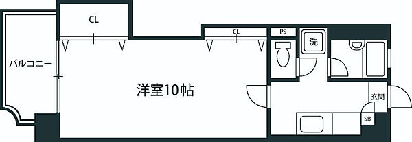 東京都板橋区小豆沢3丁目(賃貸マンション1K・10階・26.04㎡)の写真 その2