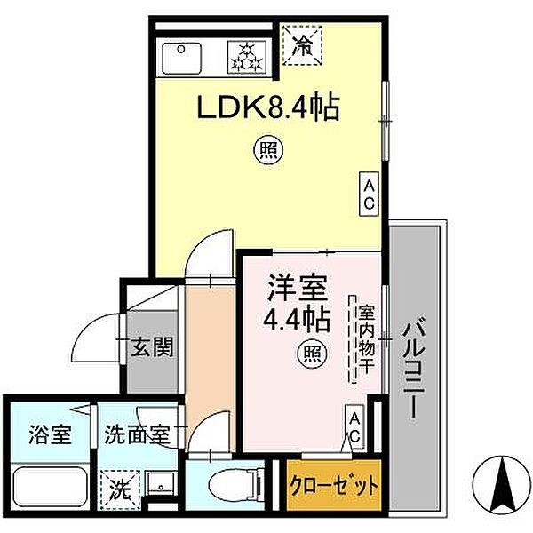 レクシア東尾久 302｜東京都荒川区東尾久3丁目(賃貸アパート1LDK・3階・33.46㎡)の写真 その1