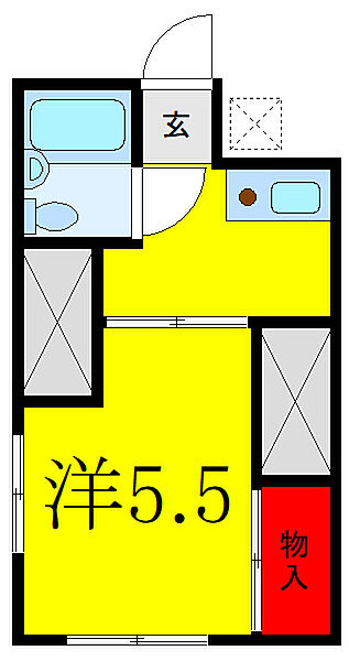 コーポ相原 205｜東京都練馬区北町8丁目(賃貸アパート1K・2階・18.63㎡)の写真 その2