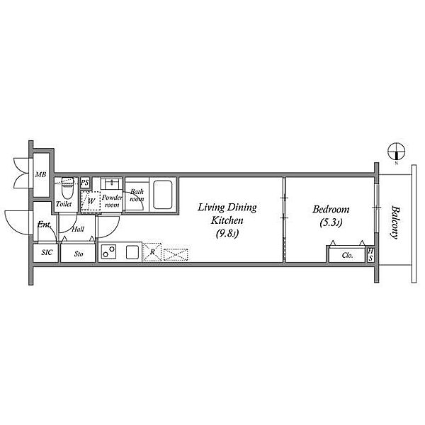 プライムガーデン若木 417｜東京都板橋区若木1丁目(賃貸マンション1LDK・4階・35.97㎡)の写真 その2