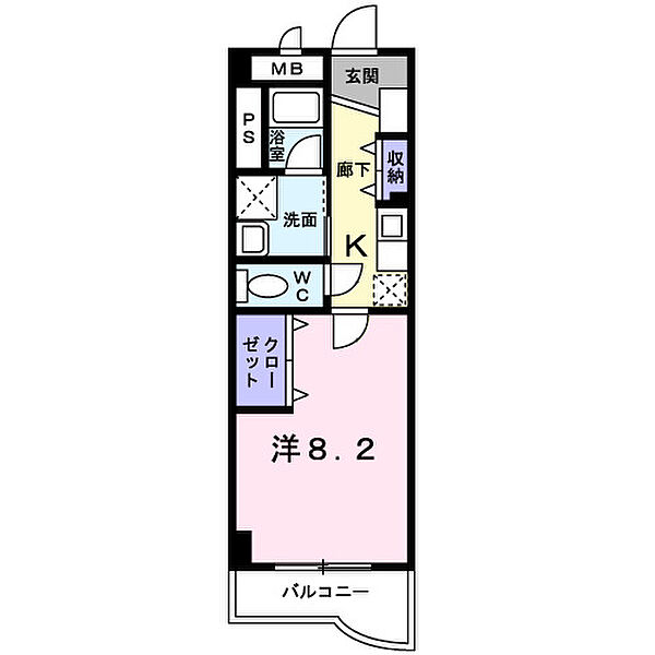 アクアメゾン 204｜埼玉県川口市上青木1丁目(賃貸マンション1K・2階・30.33㎡)の写真 その2