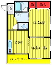 マンションオークス 101 ｜ 東京都北区赤羽3丁目（賃貸マンション2K・1階・39.18㎡） その2