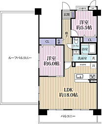 アンビエント千里山 2LDKの間取図画像