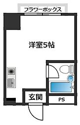ポートタウン本牧 ワンルームの間取図画像