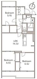 間取図画像 3LDK