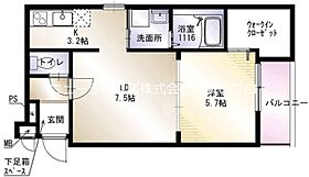 大阪府寝屋川市上神田1丁目（賃貸アパート1LDK・2階・40.11㎡） その2