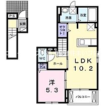 大阪府寝屋川市池田1丁目（賃貸アパート1LDK・2階・42.60㎡） その2