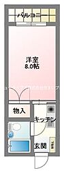 シャローム門真 1Kの間取図画像
