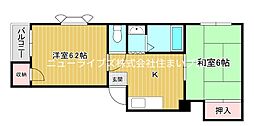 クリアスリー 2Kの間取図画像