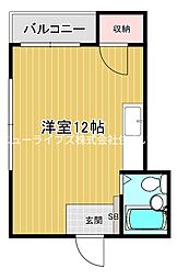 パーソナル11番館 ワンルームの間取図画像