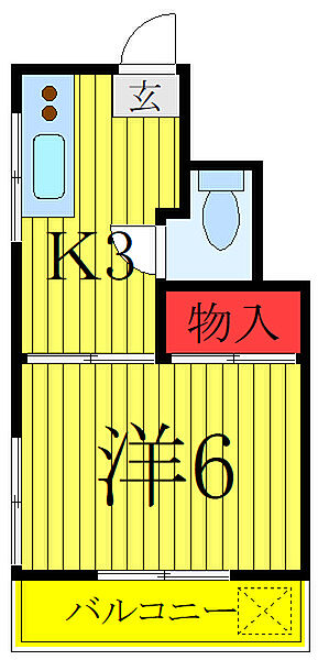 東京都板橋区板橋2丁目(賃貸マンション1K・4階・17.00㎡)の写真 その2