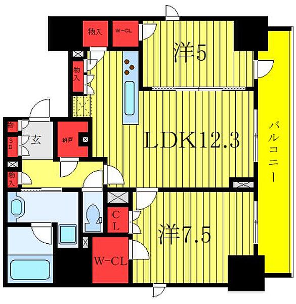 東京都板橋区仲宿(賃貸マンション2LDK・10階・59.33㎡)の写真 その2