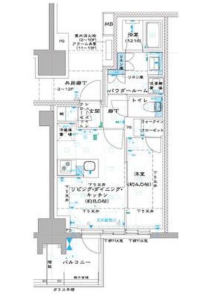 東京都板橋区中板橋(賃貸マンション1LDK・9階・32.31㎡)の写真 その2