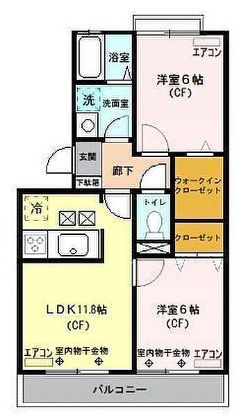 埼玉県さいたま市南区大字大谷口(賃貸アパート3DK・1階・56.00㎡)の写真 その2