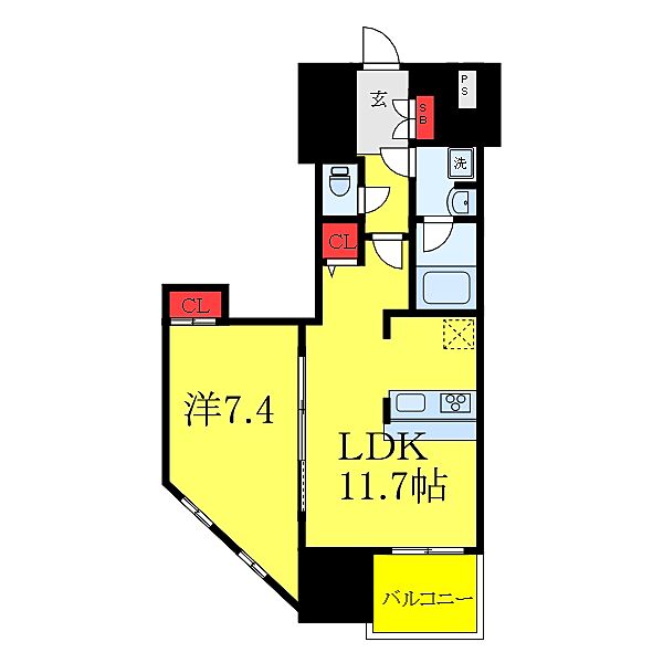 ウェスタ板橋仲宿 603｜東京都板橋区仲宿(賃貸マンション1LDK・6階・44.25㎡)の写真 その2