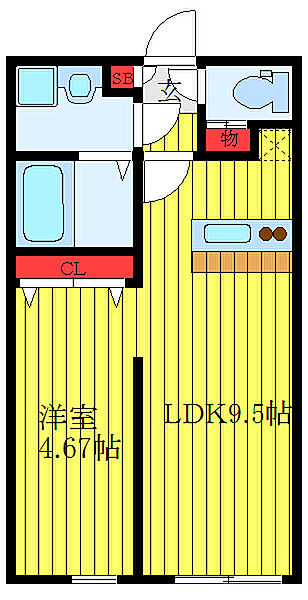 東京都板橋区小豆沢4丁目(賃貸マンション1LDK・3階・32.04㎡)の写真 その2