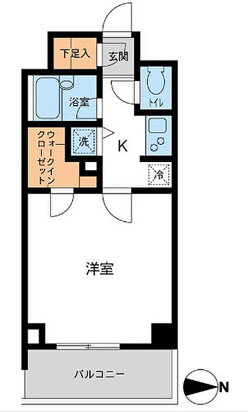 東京都練馬区旭町3丁目(賃貸マンション1K・2階・30.30㎡)の写真 その2