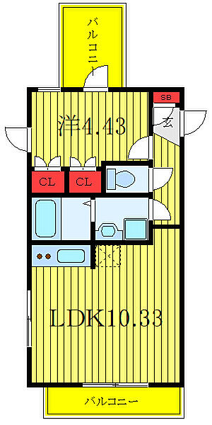 パレ・ホームズ常盤台 204｜東京都板橋区大原町(賃貸マンション1LDK・2階・34.31㎡)の写真 その2