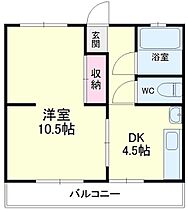 静岡県浜松市中央区和合北3丁目（賃貸アパート1LDK・1階・31.40㎡） その2