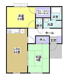 BRIGHTY浅間 2LDKの間取図画像
