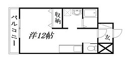 マ・グラン3 ワンルームの間取図画像