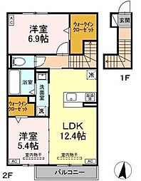 バス 遠鉄バス原島北停下車 徒歩4分 2階/-