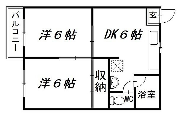 静岡県浜松市中央区芳川町(賃貸アパート2DK・2階・39.60㎡)の写真 その2