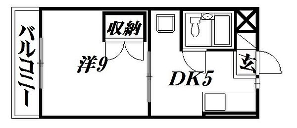 静岡県浜松市中央区飯田町(賃貸マンション1K・3階・23.20㎡)の写真 その2