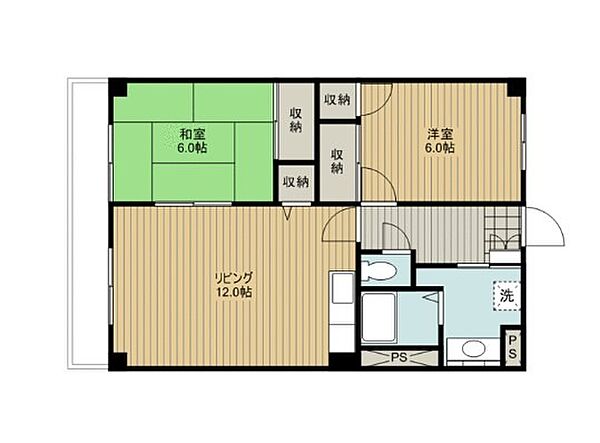 静岡県浜松市中央区上島5丁目(賃貸マンション2LDK・3階・54.00㎡)の写真 その2