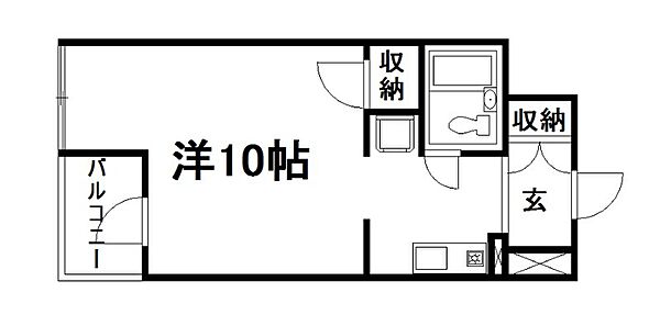 静岡県浜松市中央区小池町(賃貸マンション1K・4階・29.70㎡)の写真 その2