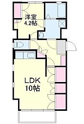 ARCO11 1LDKの間取図画像