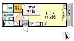 間取図画像 1LDK