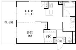 リライフ神立 1LDKの間取図画像