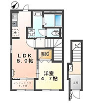 滋賀県野洲市西河原（賃貸アパート1LDK・2階・42.34㎡） その2