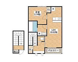 滋賀県守山市播磨田町（賃貸アパート1LDK・2階・48.85㎡） その2