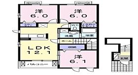 滋賀県守山市大門町（賃貸アパート3LDK・2階・67.85㎡） その2