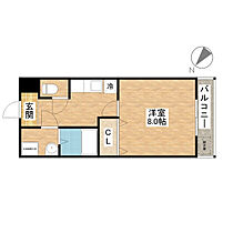 アルテールななのい  ｜ 滋賀県野洲市市三宅（賃貸マンション1K・2階・28.08㎡） その2
