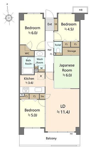 間取りを拡大表示