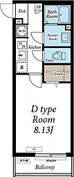リブリ坂戸南町 1Kの間取図画像