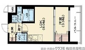 スプランディッド中之島DUE  ｜ 大阪府大阪市福島区野田4丁目3-3（賃貸マンション1LDK・5階・30.17㎡） その2