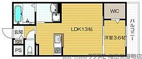 CasaBranche  ｜ 大阪府大阪市北区中崎1丁目1-30（賃貸アパート1LDK・2階・40.46㎡） その2